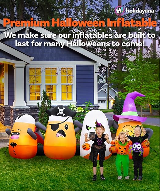 11ft Candy Corn Chain Halloween Inflatable