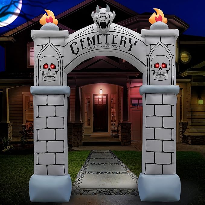 9ft Haunted Cemetery Archway