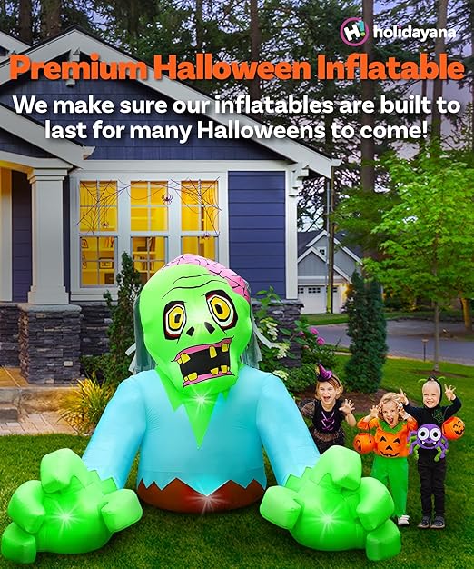 7ft Giant Zombie Halloween Inflatable