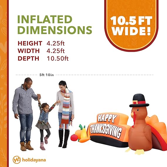 10.5ft Thanksgiving Sign Inflatable