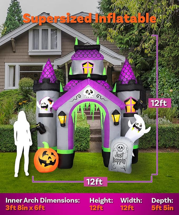 12ft Inflatable Haunted House Archway