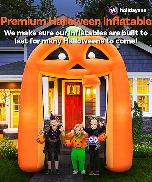 10ft Halloween Pumpkin Inflatable Archway