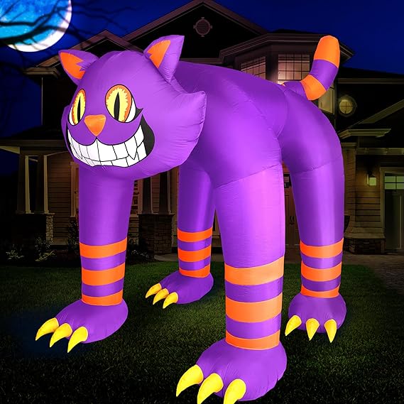 11ft Spooky Cat Archway Halloween Inflatable