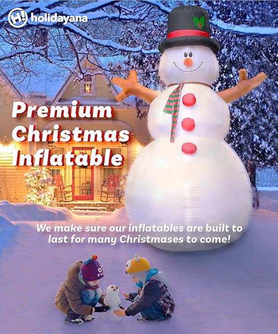 15ft Tall Giant Snowman Christmas Lawn Inflatable