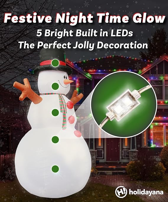 15ft Tall Giant Snowman Christmas Lawn Inflatable