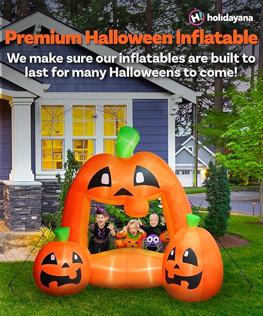 7ft Pumpkin Photo Booth Halloween Inflatable