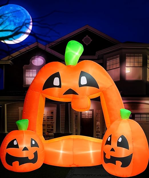 7ft Pumpkin Photo Booth Halloween Inflatable